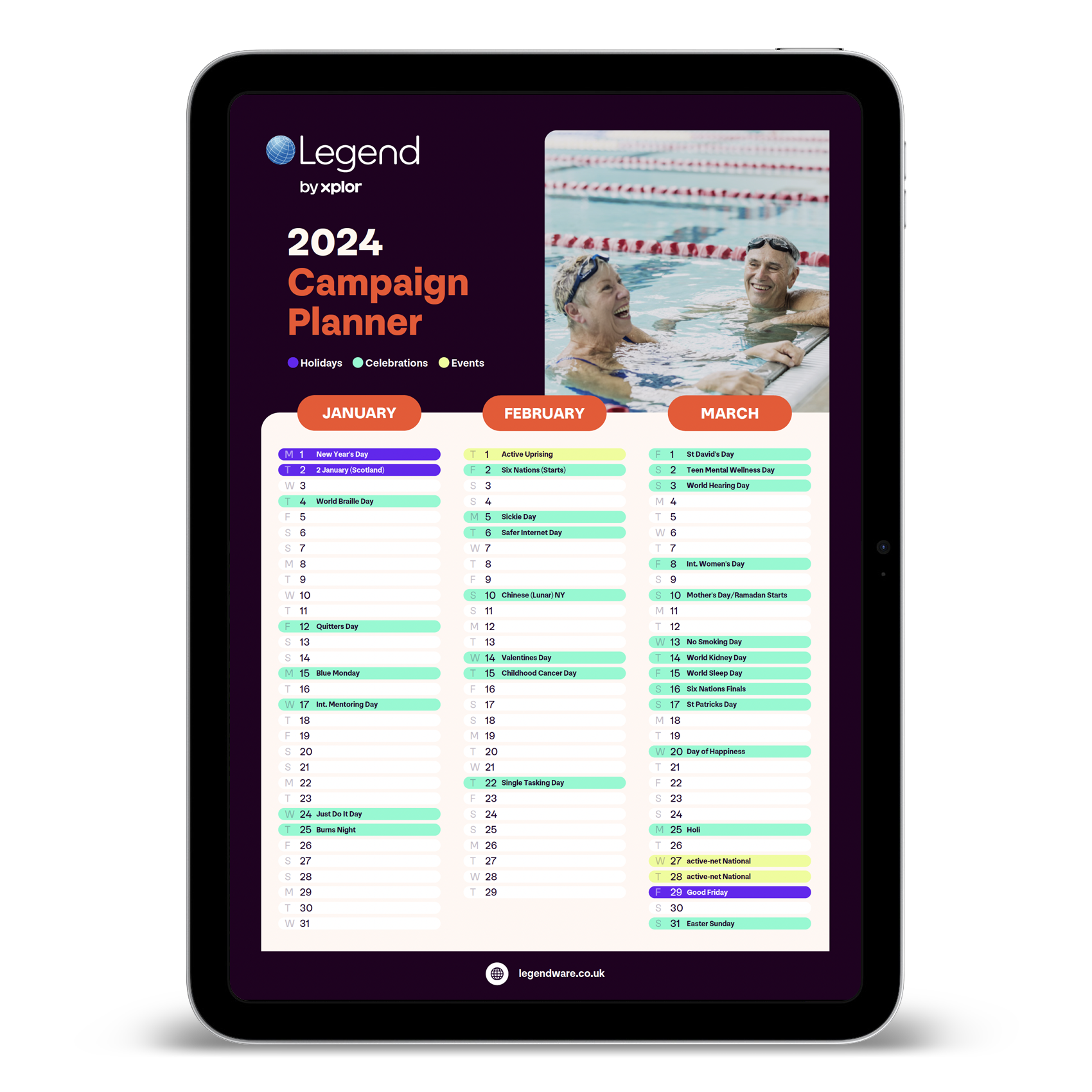 2024 Marketing Campaign Planner Legend